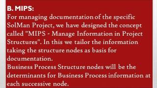 Solution Manager: Document Management
