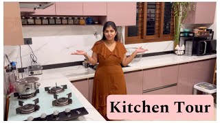 🏠 ನಮ್ಮ 3bhk ಮನೆ Kitchen ಹೇಗೆ Organise ಮಾಡಿದೀನಿ ಅಂತ ನೋಡಿ Kitchen Tour 😍 New Products #shopsy