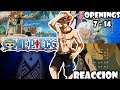 ONE PIECE OPENINGS REACCION // PARTE 2 // OPENING 7 AL 14