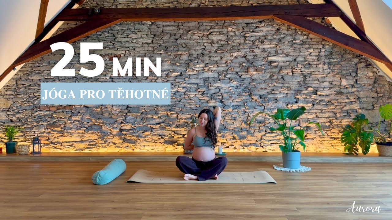 25 MIN JÓGA PRO TĚHOTNÉ I stretching celého těla I Aurora by Viktorie