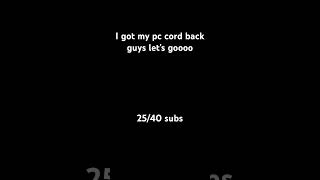 I got my pc cord back!!!#fortnite #gaming #shorts