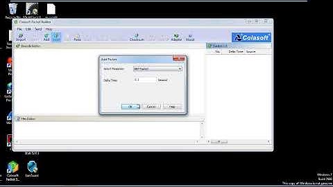 Scanning the Network Using the Colasoft Packet Builder