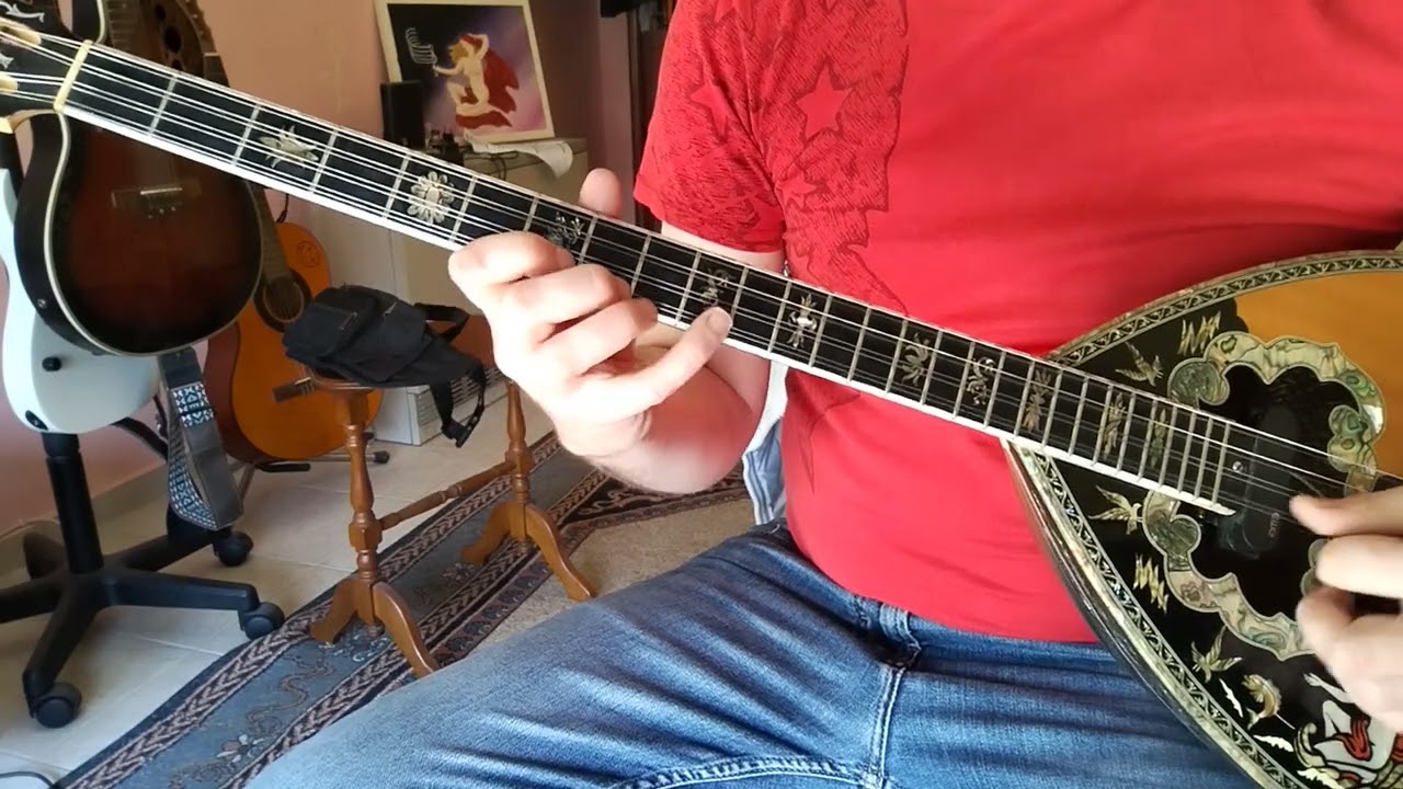 Μεσ΄τον πράσινο το μύλο - μάθημα μπουζουκιου - mathimatabouzoukiou