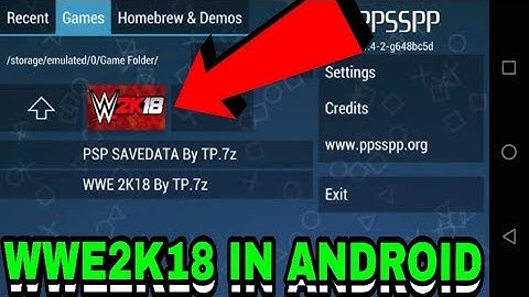 How to Download & install WWE2K18 PPSSPP Game for Android 1000℅ Working.