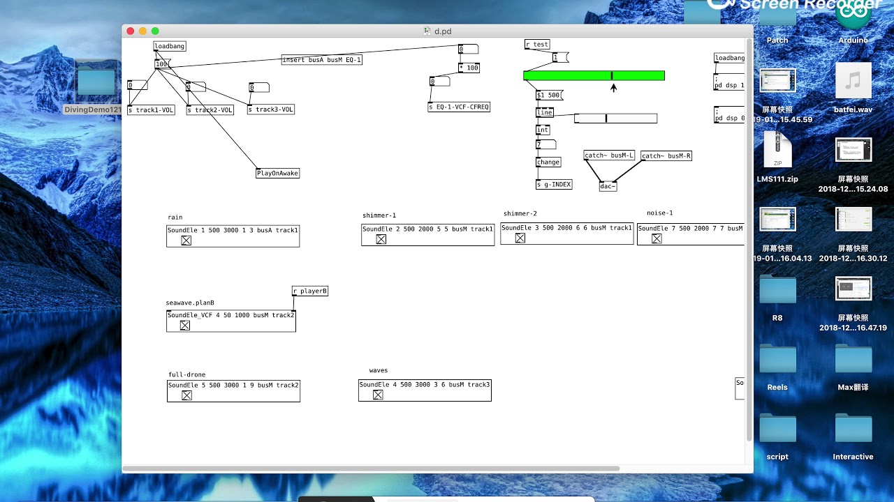 Interactive Sound Design 《diving》by Pure Data （RTPC’s prototype - YouTube