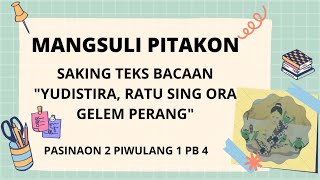 Video Pembelajaran Bahasa Jawa Kelas 4 : Pasinaon 2 Piwulang 1 KD 3.2 PB 2 Mangsuli Pitakon Wayang