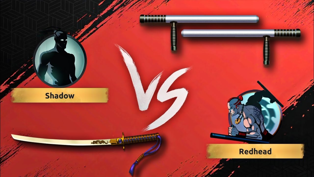 Shadow Fight Shades Gameplay - Shadow vs Redhead | Act 2 Chapter 3