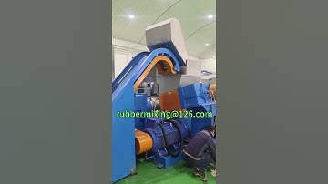 A wonderful super big 150L intermeshing rotor rubber kneader mixer