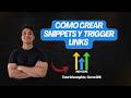 🔗 SNIPPETS y TRIGGER LINKS en Go High Level: Fragmentos y enlaces de activación (Tutorial Completo)
