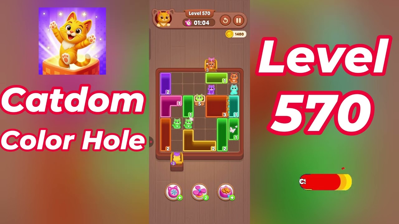 Catdom Color Hole Level 570 Walkthrough [NEW UPDATE