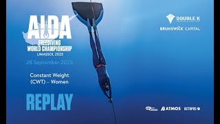 AIDA Depth World Championship Limassol 2023  Constant Weight (CWT)  Women