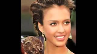 Jessica Alba Updo Hairstyles Youtube