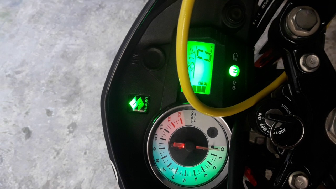 Custom Speedometer Satria FU LOGO SUZUKI MENYALA YouTube