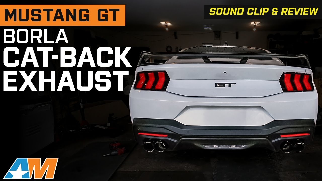 Borla Mustang ATAK Cat-Back Exhaust with Black Chrome Tips