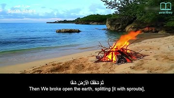 سورة عبس - سعد الغامدي - مترجم | Surah 'Abasa - Saad Alghamdi - English subtitles
