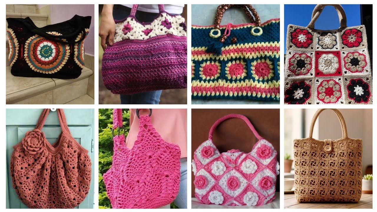 Beautiful Stunning Crochet Bags Designs for girls | Crochet purses