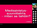 Pia Rask-Jussila: Aikuisten mediasivistyssuunnitelma jäsentää kirjastoissa tehtävää mediakasvatusta