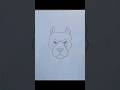 Easy Drawing PITBULL DOG Art Easy Easydrawing Pencilart Creative Freestyle 