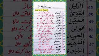 Asma Ul Husna 99 Names Of Allah Al Baaiso Al Shaheedo Trending Shorts