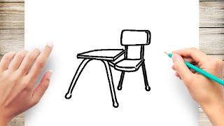 How to Draw a Desk and Chair Step by Step for Kids