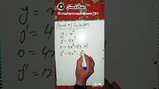 how to find point of inflection of a function #mathshorts #physicsshorts #mathslove #shorts