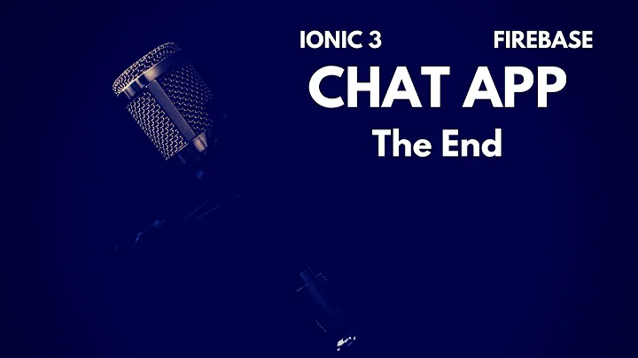 Chat app using Ionic 3 & Firebase