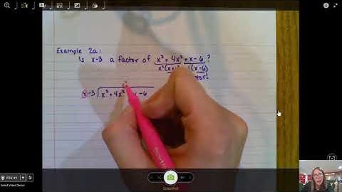 5.4 Ex 2a- Determining if a Binomial is a Factor of a Polynomial