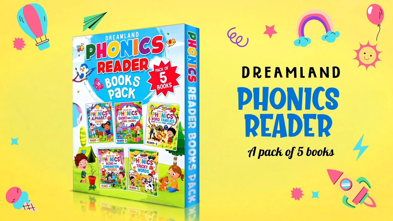 Phonics Reader Age Group 3 10 yrs Early Learning Dreamland Publications YouTube