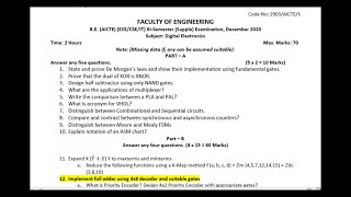 Full Adder Using 3×8 Decoder & Gates Tutorial | Digital Electronics | Osmania University