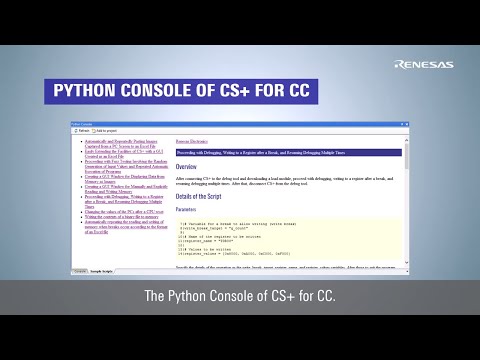 How to Use Python Commands in CS+