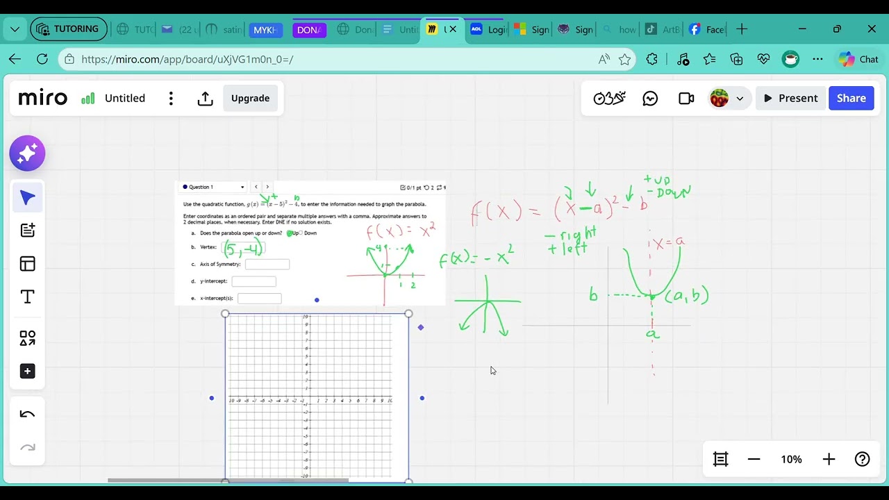 Practice 1 - Graphing a Quadratic