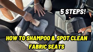 How To Shampoo Car Seats  Detailing Beyond Limits