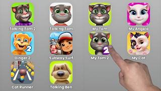 Talking Tom, My Tom, Talking Tom 2, My Angela, Ginger 2, Subway Surf, My Tom 2, My Cat, Cat Runner, screenshot 3