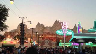 Cars Land Neon Lighting Ceremony