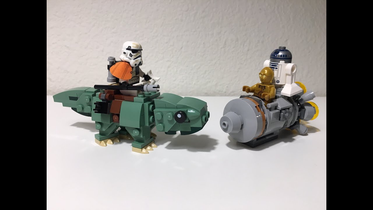 Lego Star Wars Escape Pod Vs Dewback Microfighters Set Review 75228 