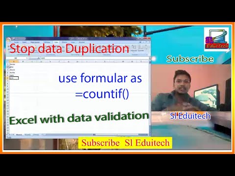 how to stop data duplication in excel #2020 @sleduitech