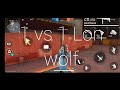 Omg1 vs 1 lon wolf booyah garena free fire best gameplay