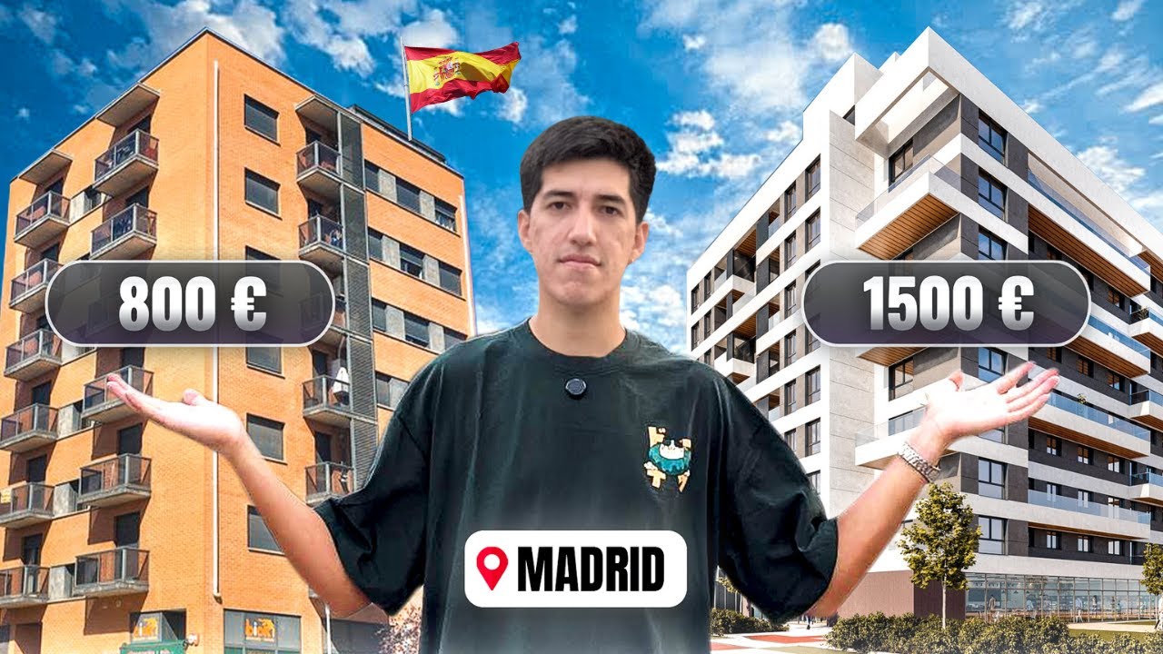 Lo que ALQUILÁS en MADRID por 800€ y por 1500€ 🇪🇸 (Te muestro 4 pisos en el centro de Madrid)