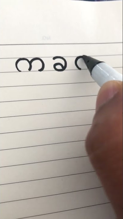 Burmese Handwriting (ka-kha-ga-ga-nga)