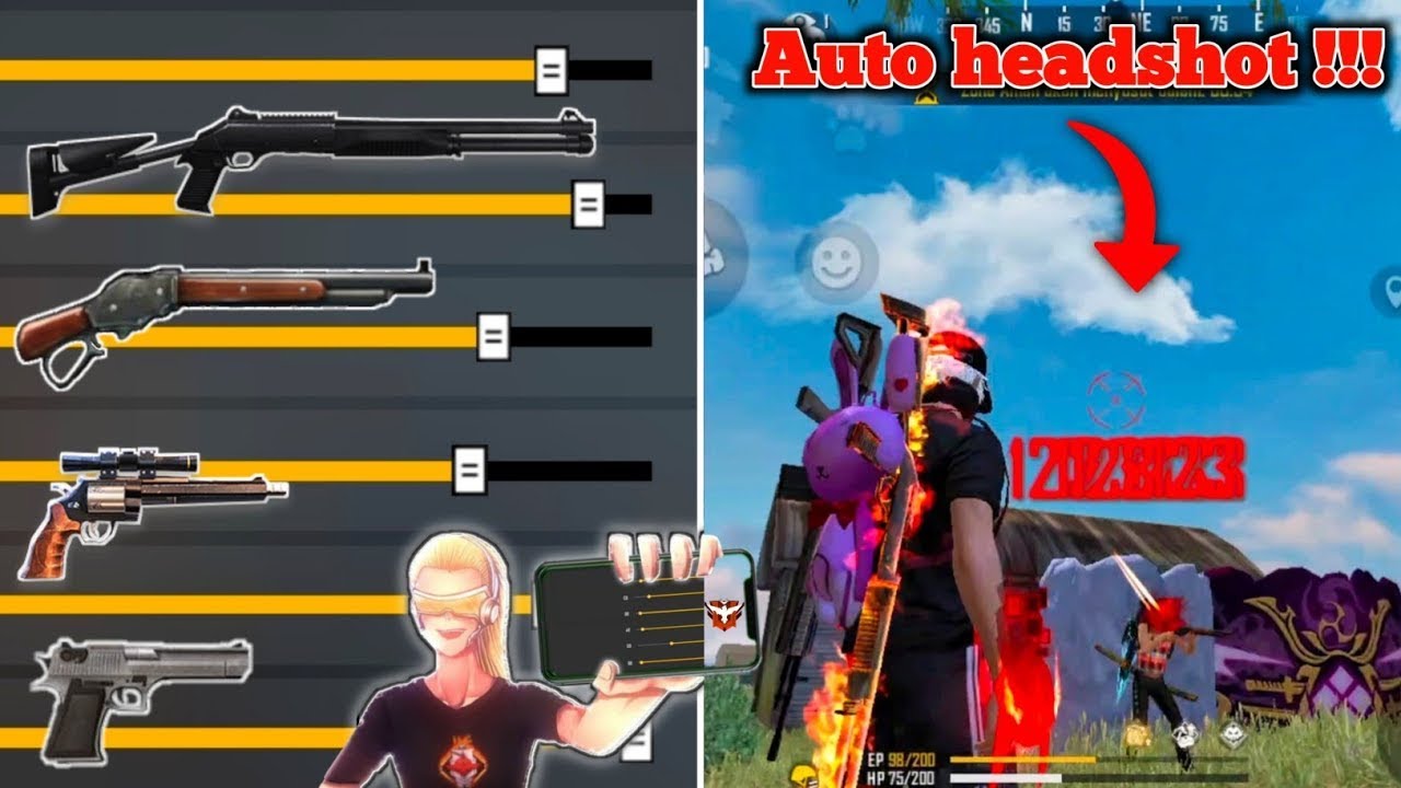 RUOK ff Aimbot 🎯 Auto Headshot Setings 100 Real Gameplay 99 Headshot free fire Setings YouTube