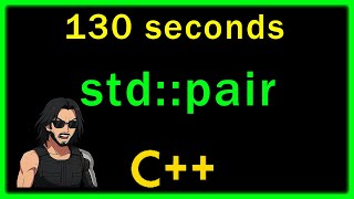 Pairs in C++ in 130 Seconds (std::pair)