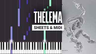 Thelema - Øfdream - Piano Tutorial - Sheet Music & MIDI