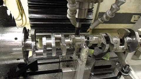 Model Engine Crankshaft Machining -Terry Mayhugh
