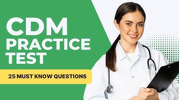 CDM Exam - Certified Dietary Manager Practice Test & Study Guide (25 Must Know Questions)