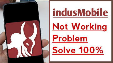 indusmobile Indusind Bank Mobile App Not Working Problem Solve 100&