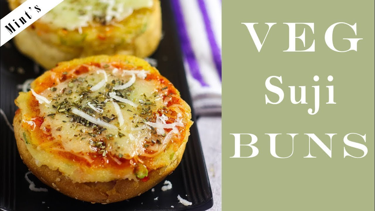 Veg Suji Buns | Healthy Breakfast Recipe | Kids Lunch Box Recipes | MintsRecipes
