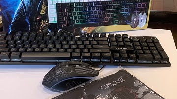 Chonchow GAMING KEYBORAD AND MOUSE UNBOXING!