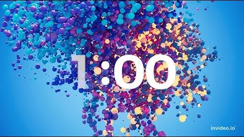 1 Minute Countdown Timer- Beautiful Balloon animation with Music