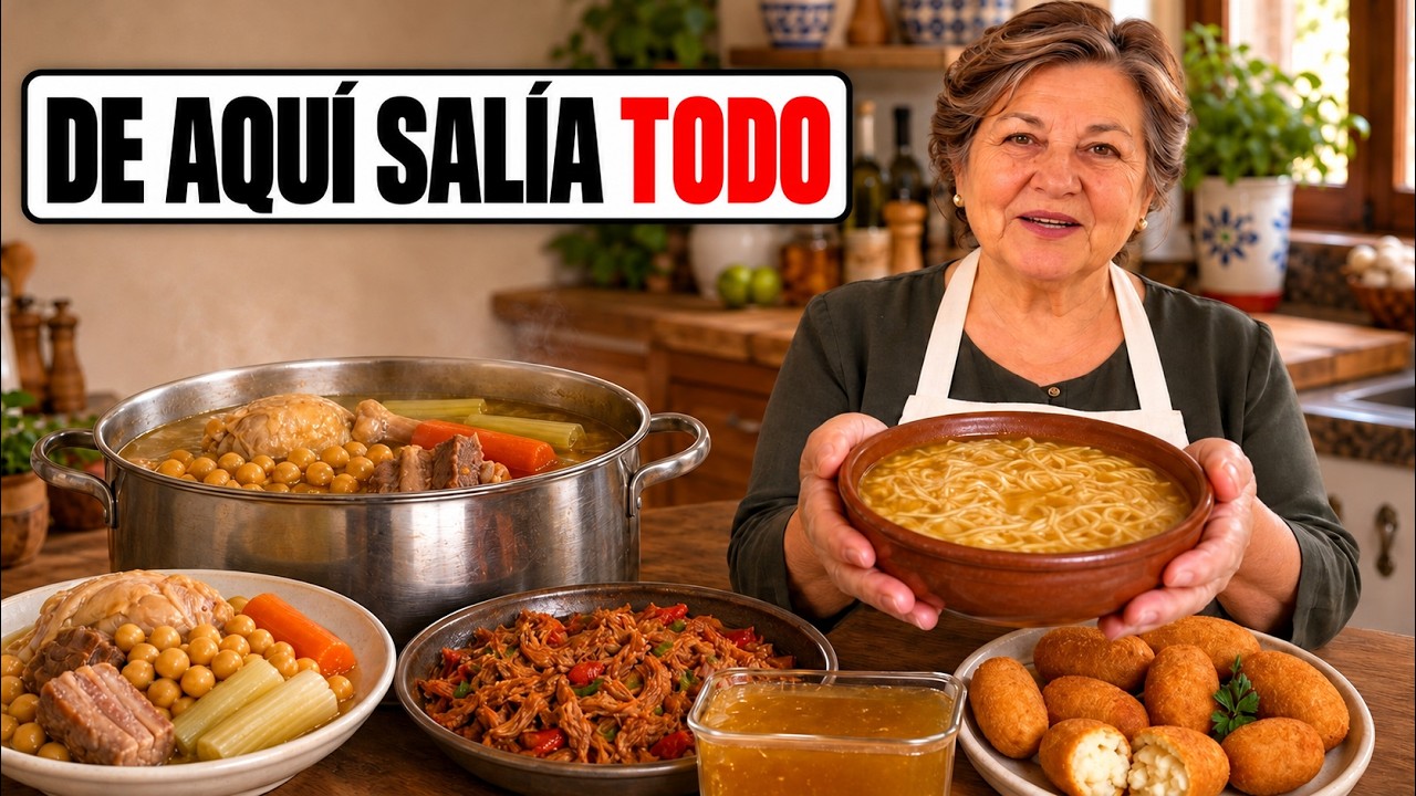 Un SOLO PUCHERO para 4 COMIDAS: Así Cocinaban Nuestras Abuelas