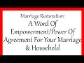 A Word Of Empowerment: Prayer Of Agreement For Your Marriage &amp; Household!